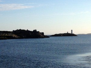 Arriving at Inishbofin, Co. Galway, in the evening