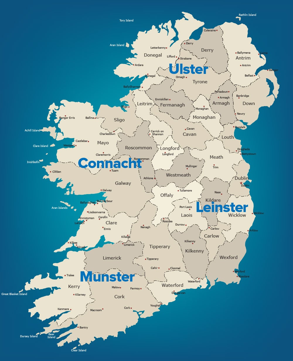 MAP OF IRELAND