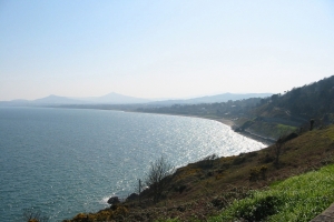 Dublin Bay and the Wicklow Mountains shot from Dalkey