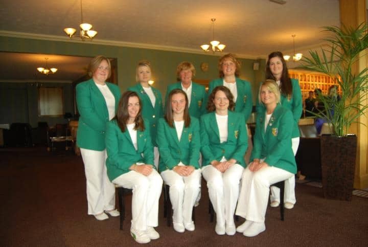 Emma (pictured bottom right) with the Irish National Ladies Panel